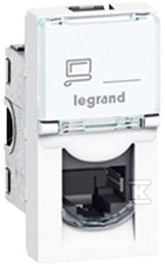 Gniazdo M45 1 moduł 1 x RJ45 kat. 6 A - 076571