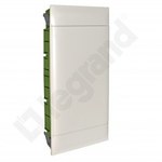 Flush-mounted distribution board PRACTIBOX S 3x12 with white door, for empty walls (36 modules)