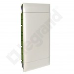 Flush-mounted distribution board PRACTIBOX S 4x12 with white door, for empty walls (54 modules)