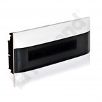 Flush-mounted distribution board PRACTIBOX S 1x18 transparent door, for solid walls