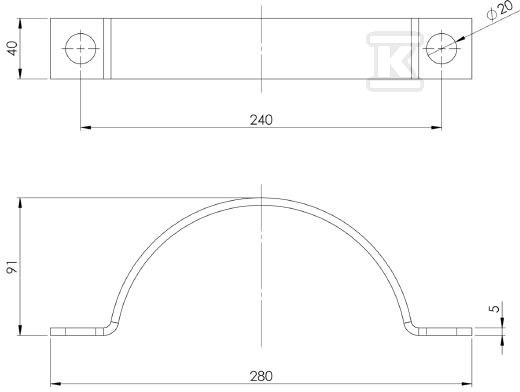 Stezaljka O1/A za V105 spiralni držač - O1/A