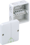 Пластикова коробка навісна, ABOX 025-L 80x80x52 IP65, сіра, порожня (без клем) на 2,5 мм2