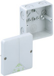 Пластикова коробка навісна, ABOX 040-L 93x93x55 IP65, сіра, порожня (без клем) на 4 мм2