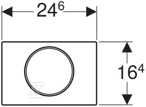 Sigma10 dugme za ispiranje, prednje, - 115.758.14.5