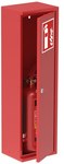 Fire extinguisher cabinet SLIM GREEN, RAL 3000, patent lock, 230x780x180mm