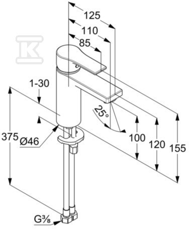 Bateria umywalkowa Kludi Zenta SL - 482920565