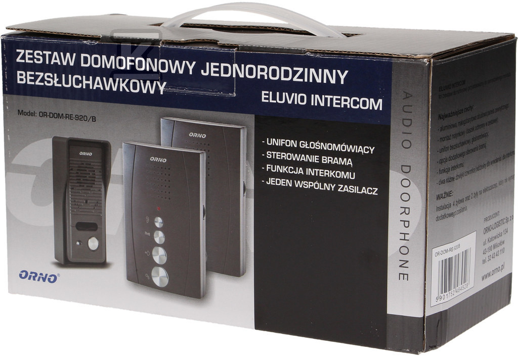 Single-family doorphone set - with - OR-DOM-RE-920/B