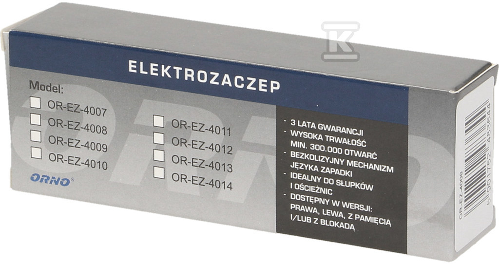 Elektrozaczep asymetryczny z pamięcią, - OR-EZ-4008