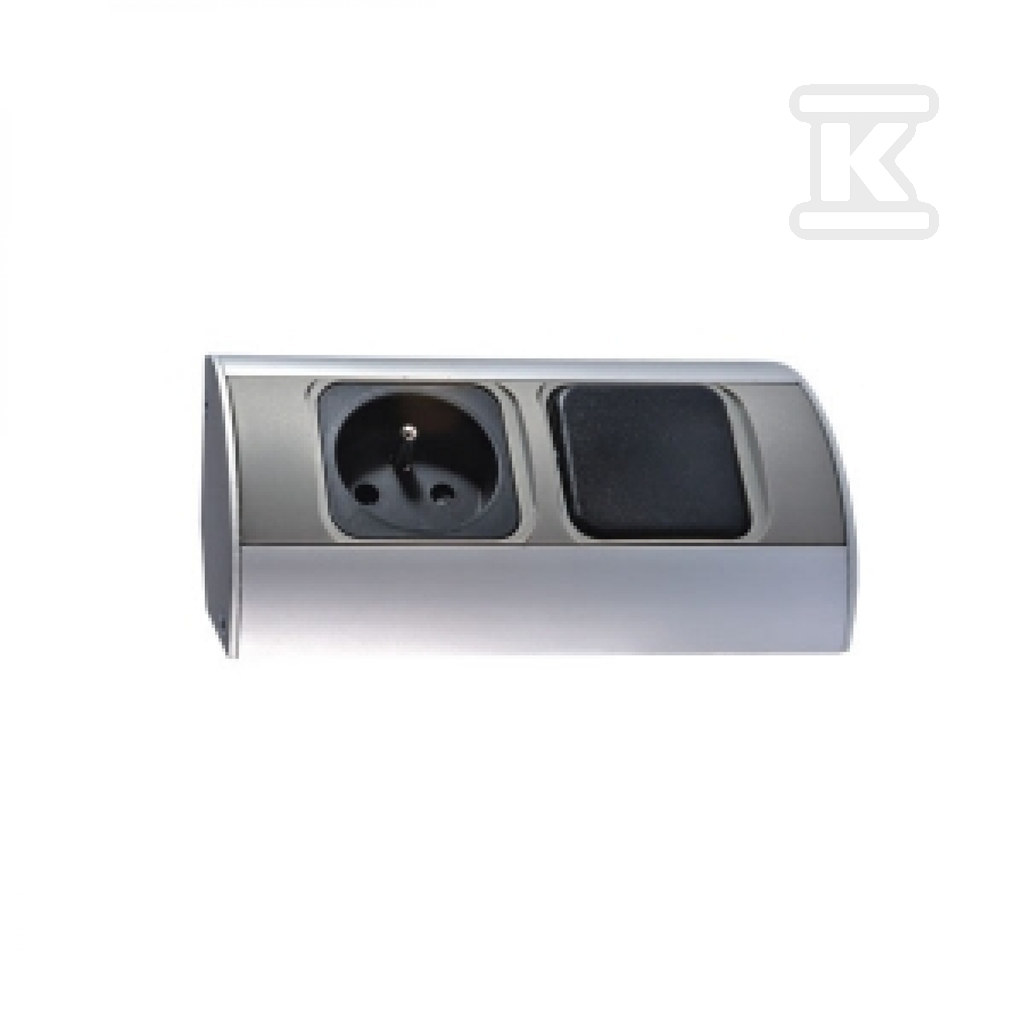 Furniture socket with switch, 1x230V, - OR-AE-1302