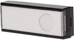 Bell button for CALYPSO 120m wireless doorbells, black