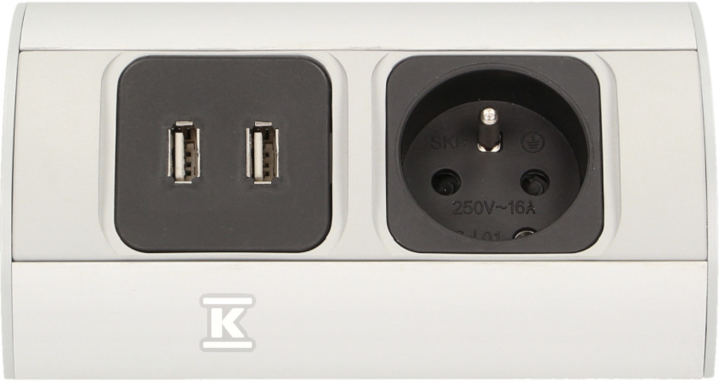 Furniture socket without switch, - OR-AE-1310