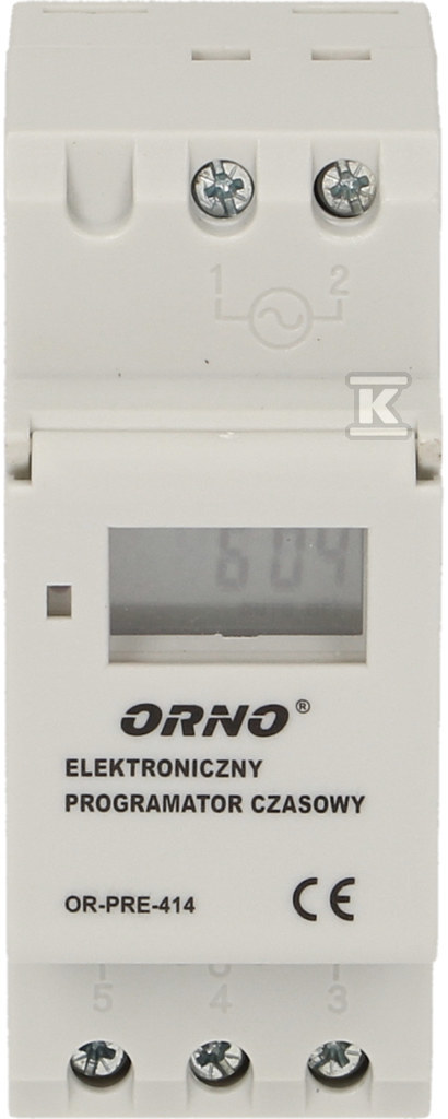 Elektronický časovač, 16 programov, 2 - OR-PRE-414