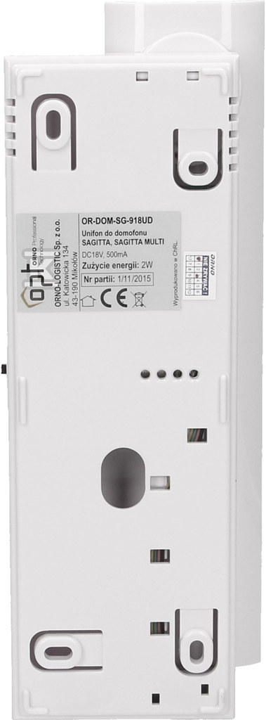 2-wire intercom for partition SAGITTA - OR-DOM-SG-918UD