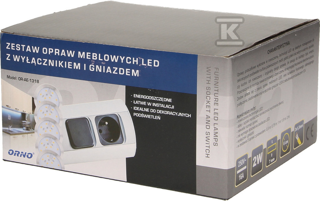 Zestaw opraw meblowych LED z - OR-AE-1318