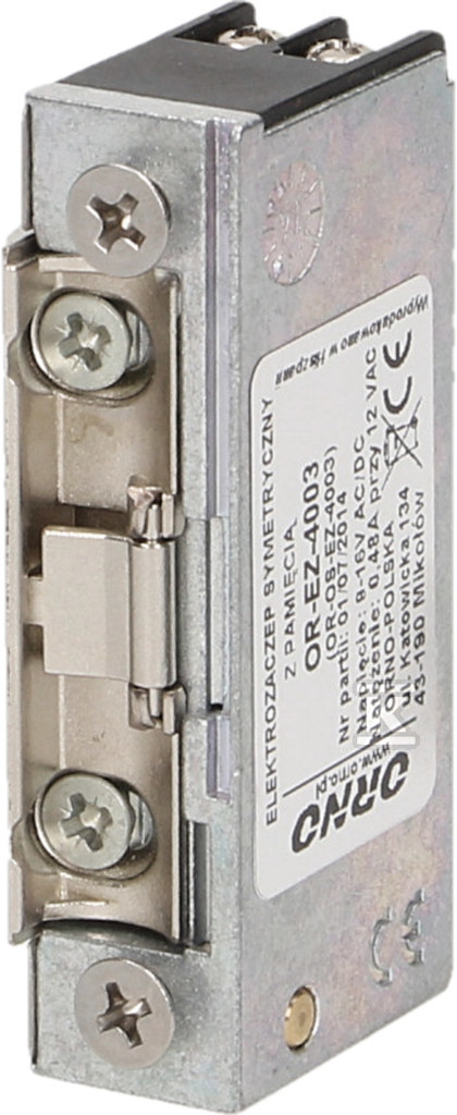 Symmetrical electric strike with MINI - OR-EZ-4026