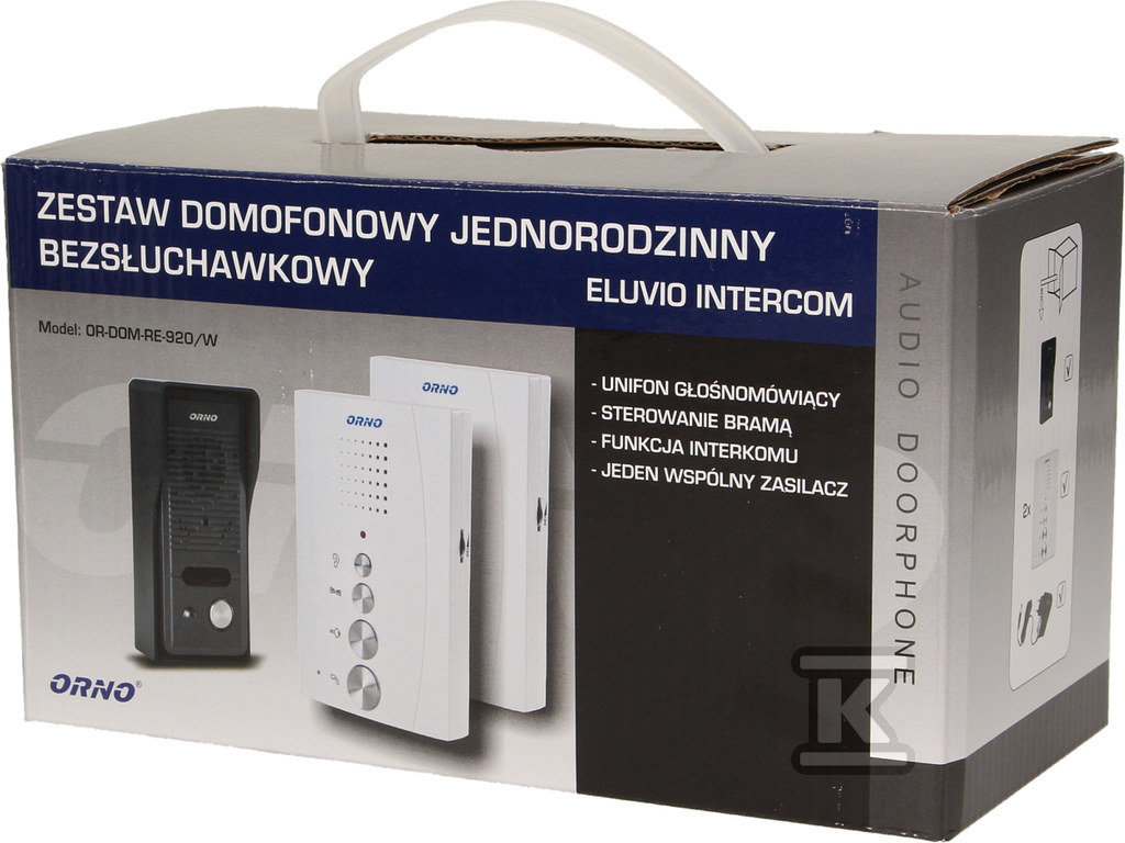 Single-family doorphone set - with - OR-DOM-RE-920/W