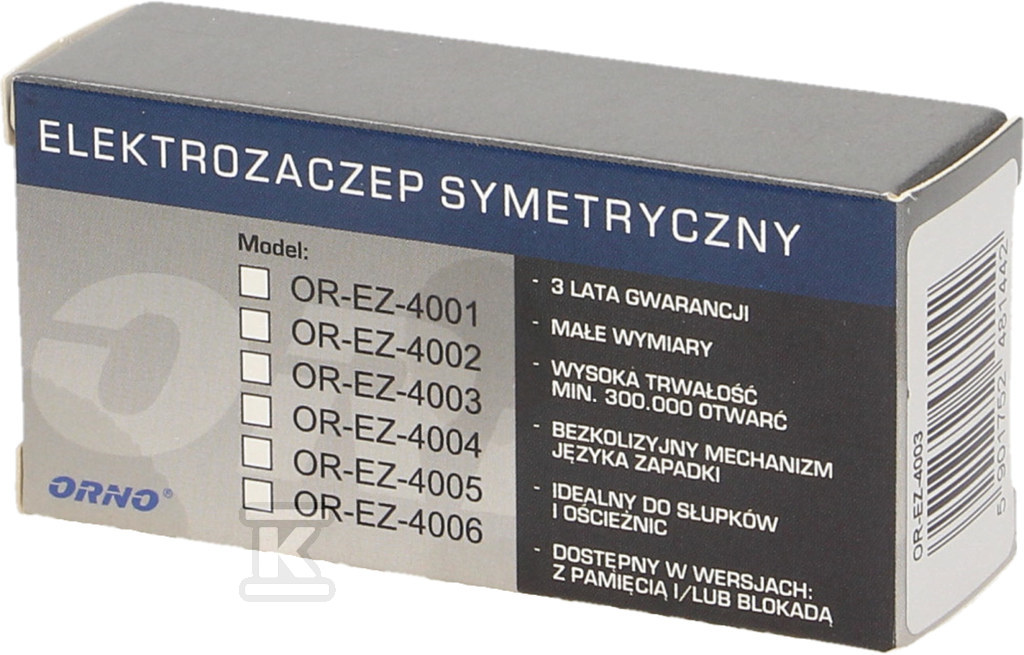 Elektrozaczep symetryczny z pamięcią - OR-EZ-4026