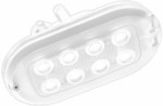 LED csatorna lámpatest, Oval Pro 3.4W, 4000K, 370lm, IP44, fehér