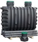 Wastewater treatment plant with seepage drainage EPURECO4 (RLM4) 2100L KIT (extensions with a threaded cover)