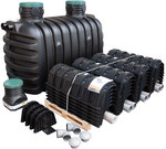 Wastewater treatment plant with drainage chambers EPURECO4 (RLM4) 2100L SET (extensions with a threaded cover, ST130 chambers)