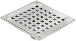 Mini drain, square grate, vertical drain Ø40 MM, siphon excluded