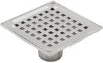 Mini drain, square grate, vertical drain Ø50 MM, siphon excluded