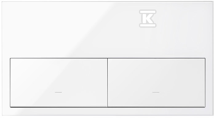 Double panel: 2 keys, white, SIMON100 - 10020201-130