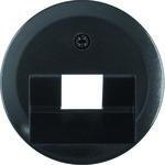 Central element for connection socket UAE 1-way black 1930/Glas/Palazzo