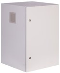 Шафа підвісна 19" 22Ux600x600мм IP 54, суцільні бічні стінки, суцільні двері, зовнішня сторона, RAL 7035