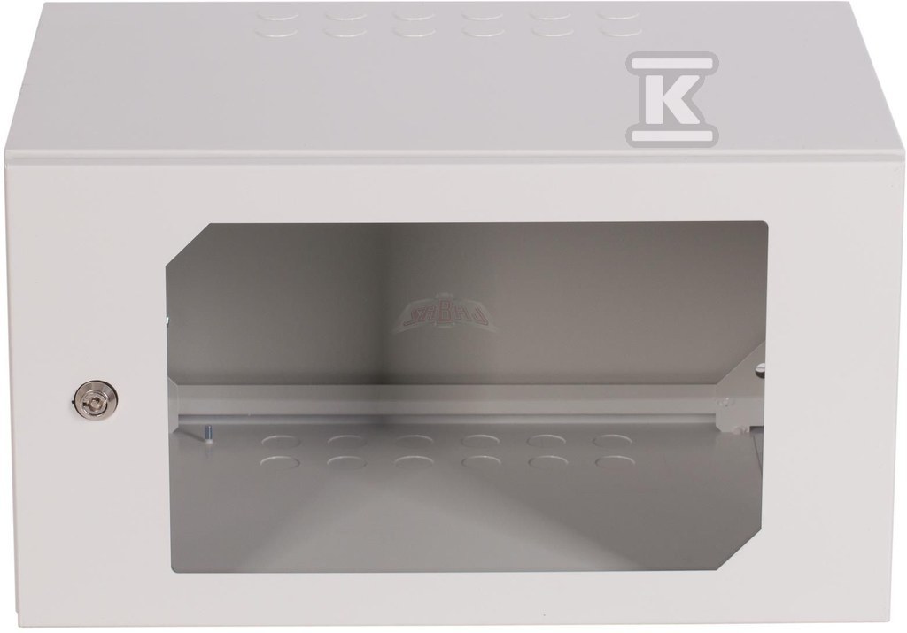 Nástěnná skříňka 19" 6Ux600x600 mm IP - 19-6033SWK19-6U-60-DS-Z