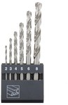 Metal drill bit set HSS-GS DIN 338 2 - 8 mm ABRABORO [6 pcs.]