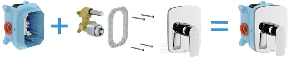 Bateria podtynkowa CL 066.00 bez - X070089