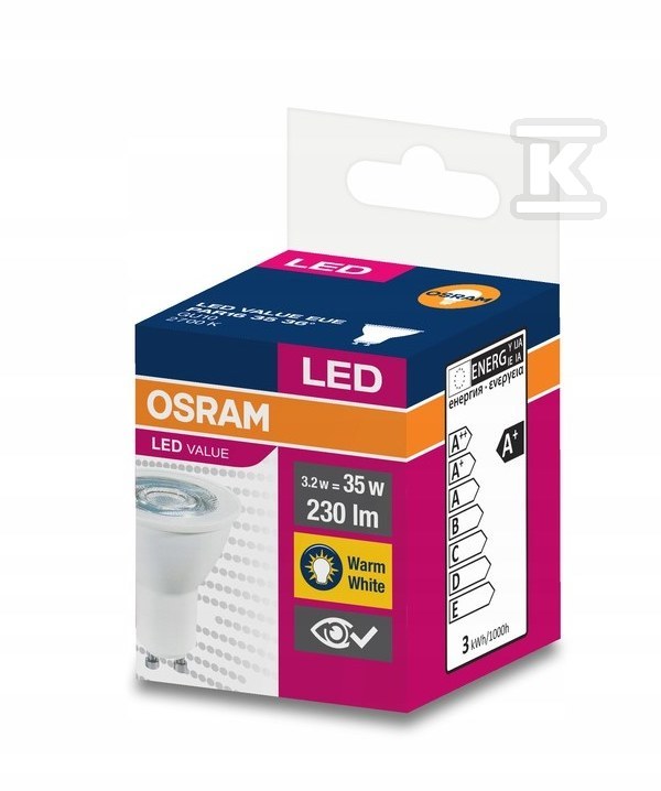 Lampa LED VALUE non-dim PAR16 50 36° - 4058075198586