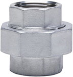 Stainless steel threaded union flat nut 1 1/4"