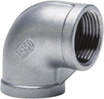 Stainless Steel Threaded Elbow 90 ° Female 1 1/2"