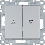 LUMINA Monostable shutter switch (NO), silver