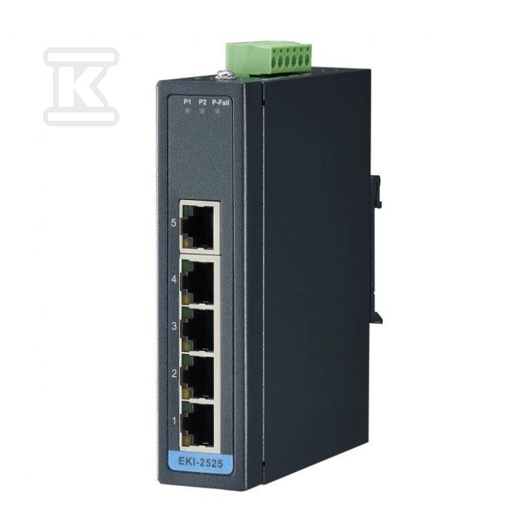 ПЕРЕМИКАЧ 5x10/100Mbps темп. - EKI-2525I-BE