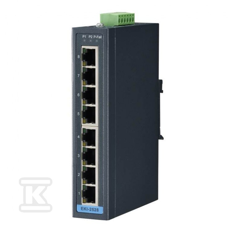 ПЕРЕМИКАЧ 8x10/100Mbps, DNV, темп. - EKI-2528DI-AE