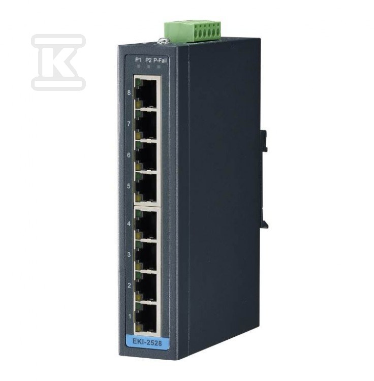 ПЕРЕМИКАЧ 8x10/100Mbps темп. - EKI-2528I-BE