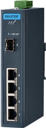 ПЕРЕМИКАЧ 4xGE, 1xSFP темп. - EKI-2725FI-AE