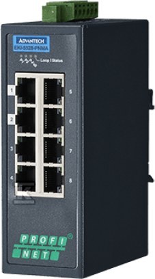КОМУТАЧ PROFINET Master 8x10/100Mbps - EKI-5528-PNMA-AE