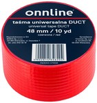 Tape ONNLINE for DUCT tubes 48mm/10YD red