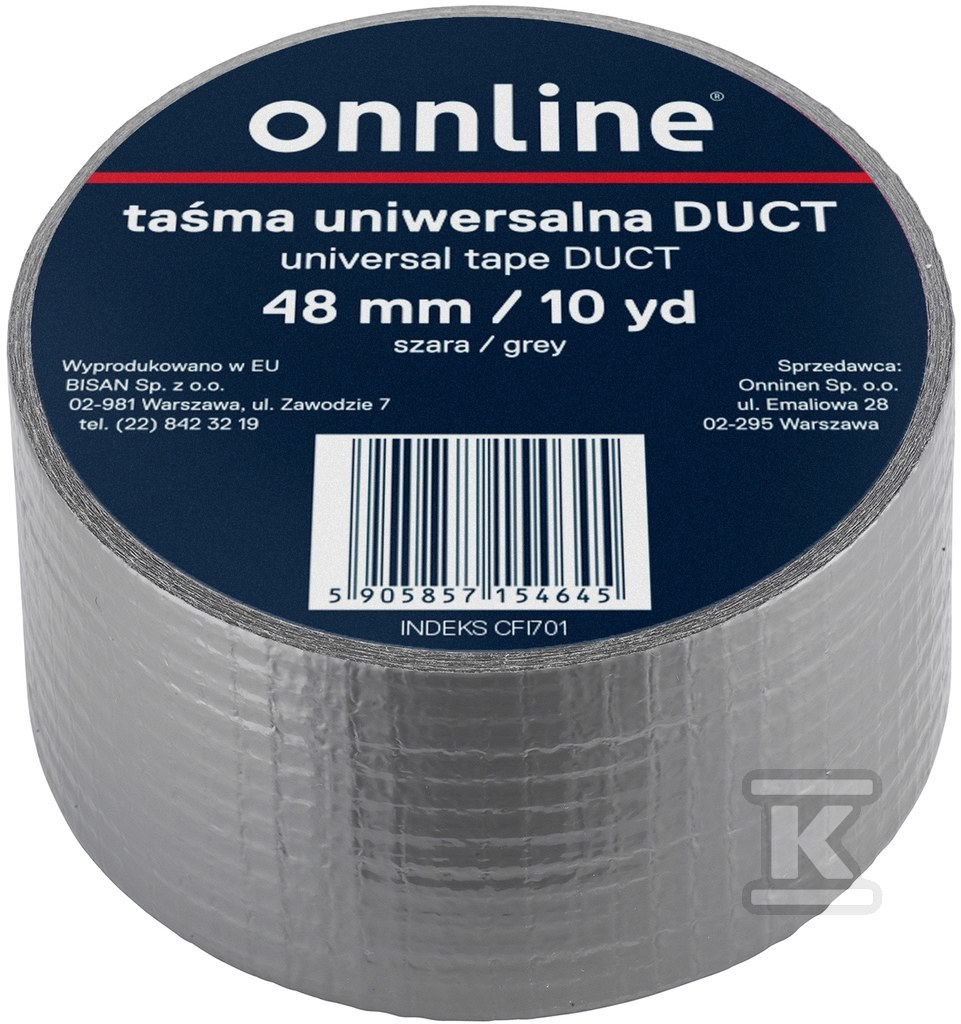 Bandă universală ONLINE DUCT 48mm/10YD - B870004