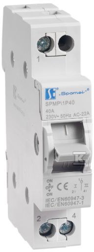 Modular mains-generator switch 1P 40A - SPMP\1P40