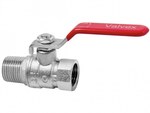 Nickel-plated ball valve with a gland and steel lever (DSt) (N-W version) ONYX 1/2"