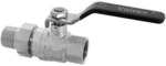 Nickel-plated ball valve with a gland with half union and steel lever (DSt) TRYTON 3/4"