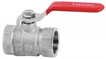 Nickel plated ball valve with a gland and steel lever (DSt) (N-N version) ONYX 3/4"