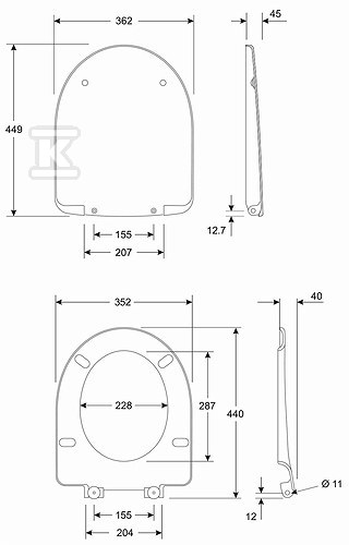 Zestaw stelażowy Duofix Basic Delta25 - 118.339.21.1