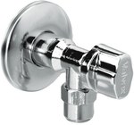 EKO PLUS angle valve with nut 3/8" chrome 1/2 "-3/8"