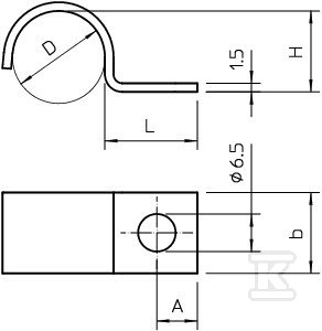 Obejma mocująca typ 1015 16 G - 1009192